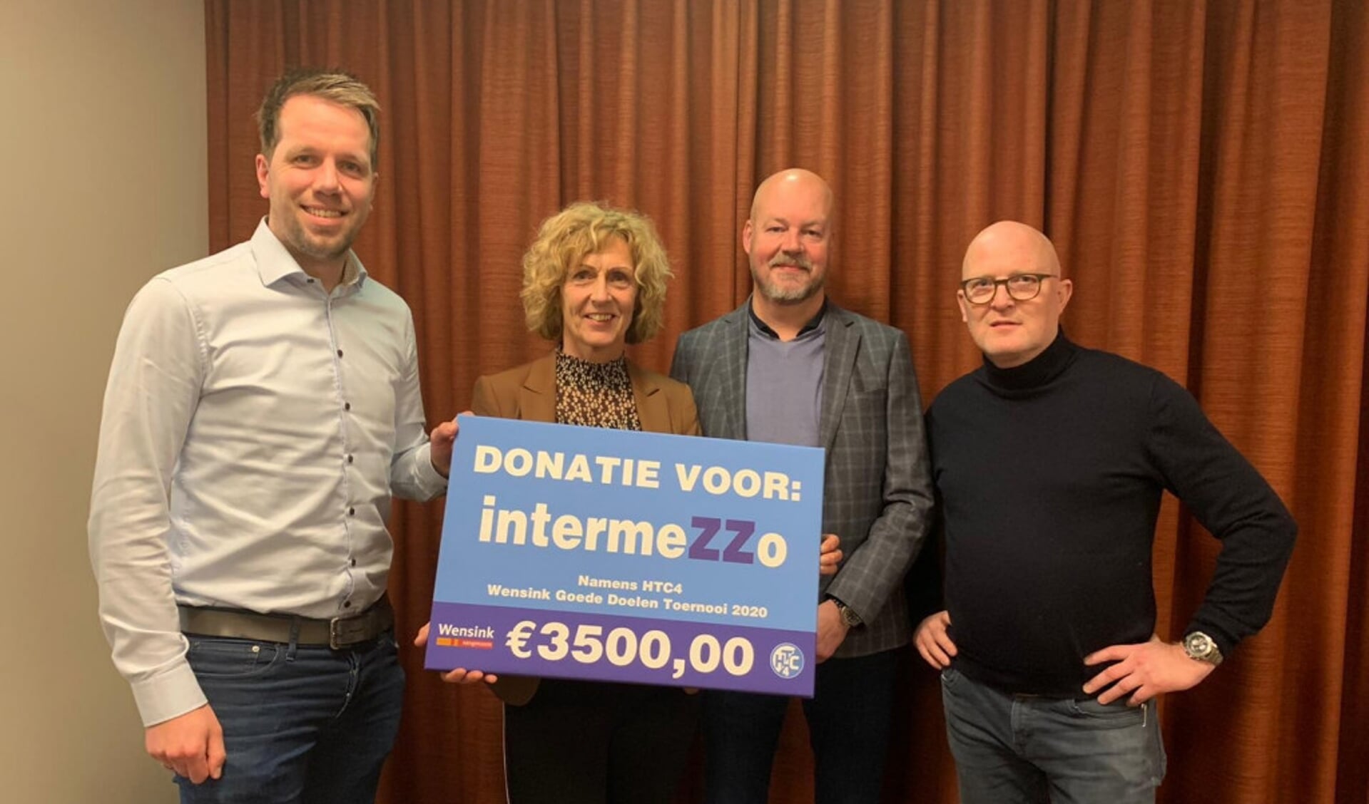  Cheque van 3500 euro uitgereikt aan Intermezzo Zwolle