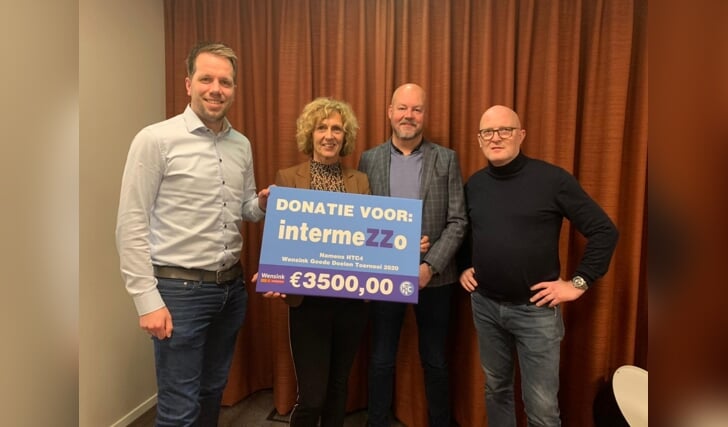  Cheque van 3500 euro uitgereikt aan Intermezzo Zwolle