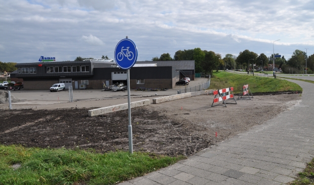 <p>De nieuwe in- en uitrit.</p>