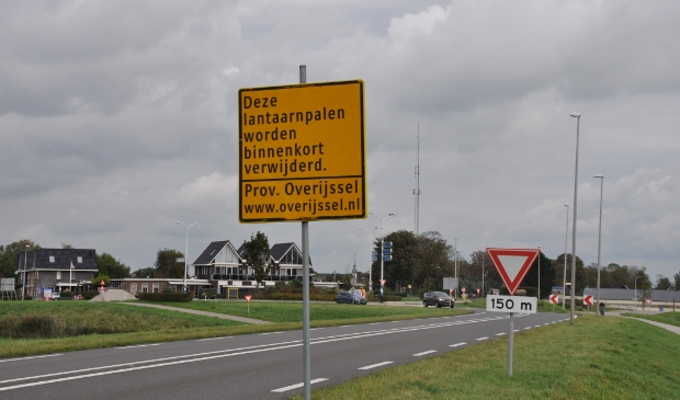Het bord langs de N331