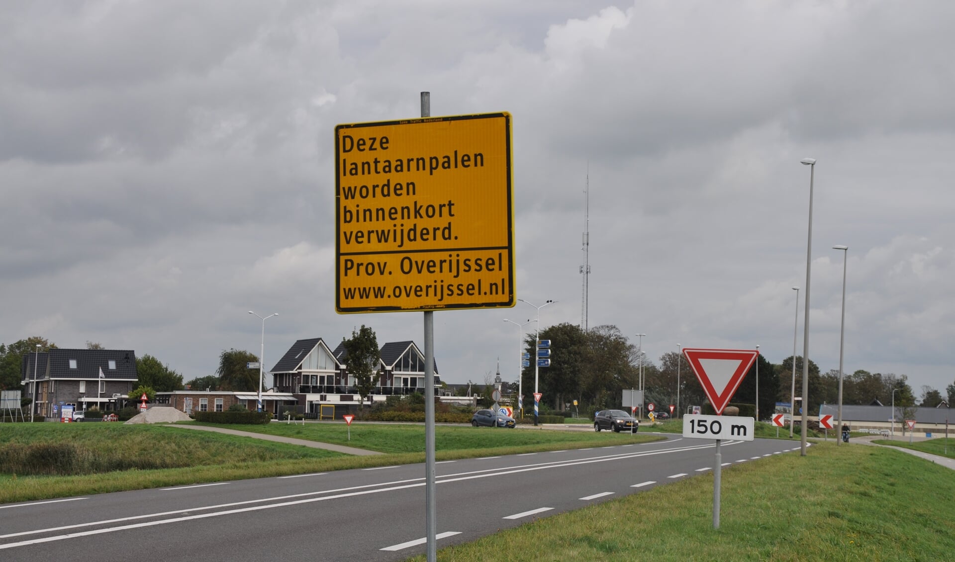 Het bord langs de N331