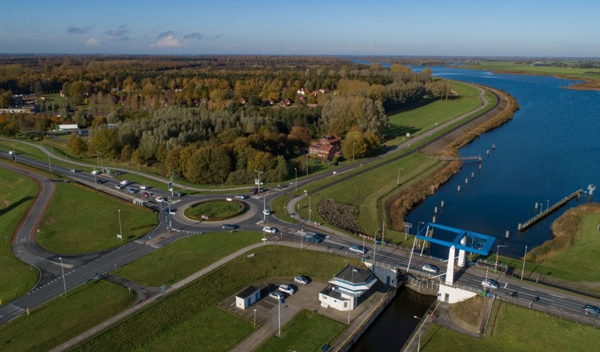 De huidige situatie bij Roggebotsluis.