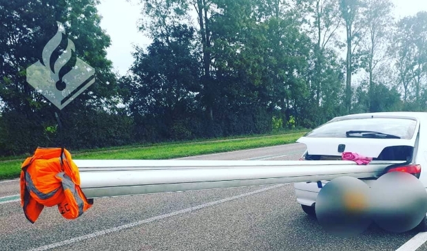 De veel te lange lading in Dronten.