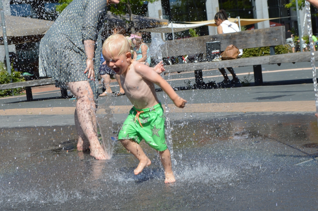 Fontein op het Meerpaalplein.