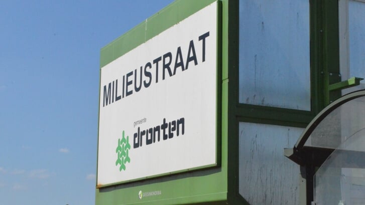 Milieustraat gemeente Dronten.