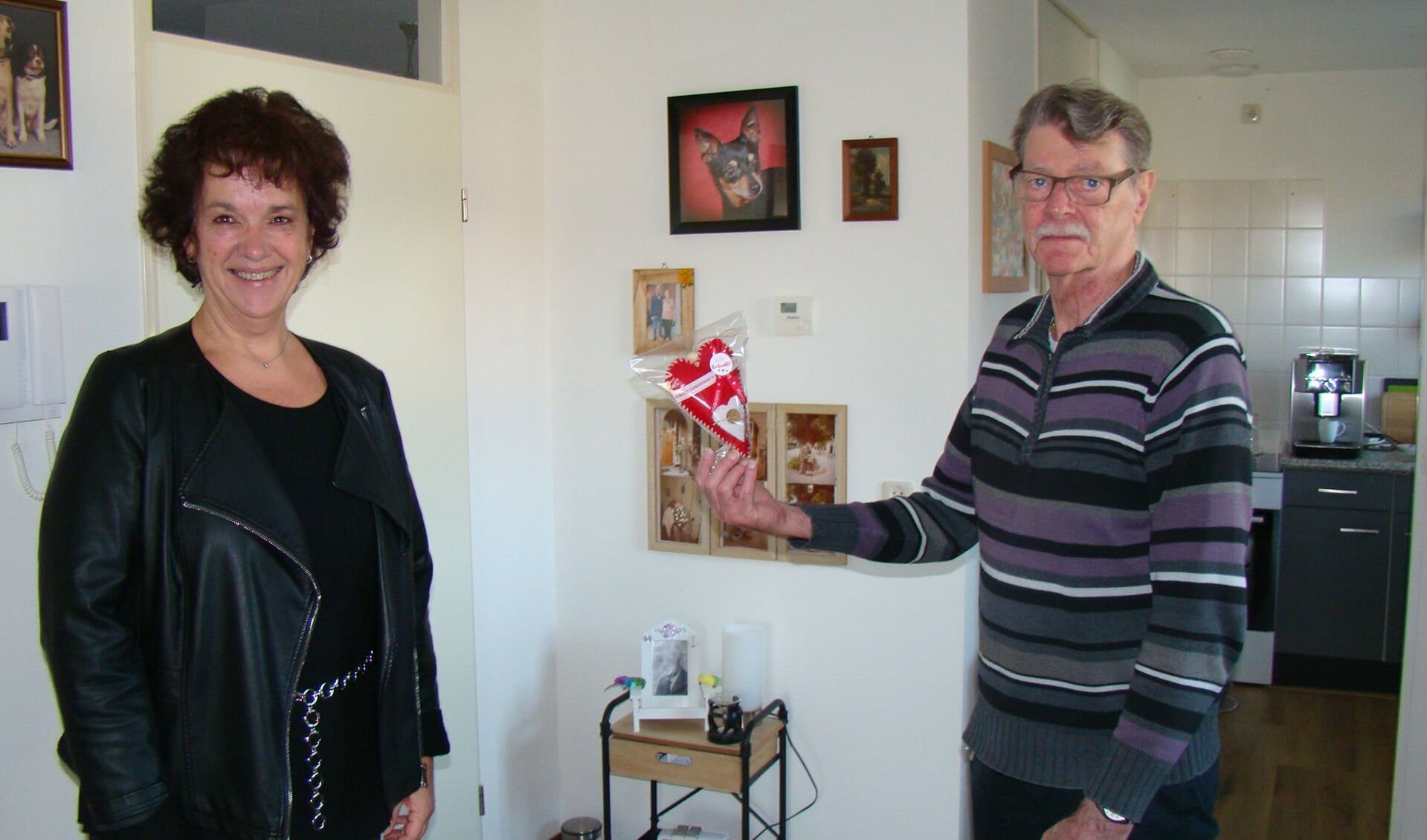 Diana Kloen, vrijwilligster Alzheimer Café, en Willem Steenbeek  