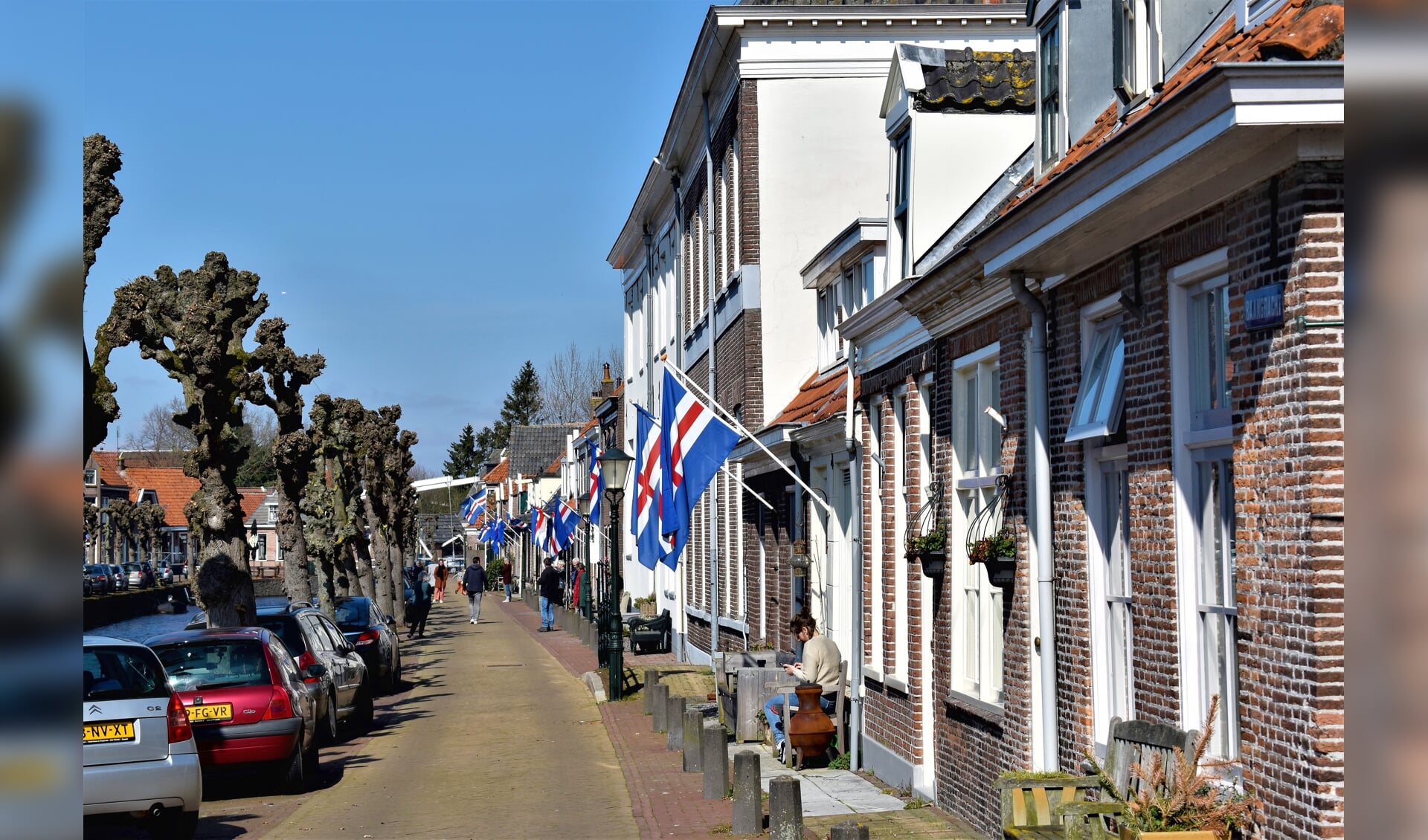 In maart hing de Hasselter vlag aan veel huizen in de Hanzestad