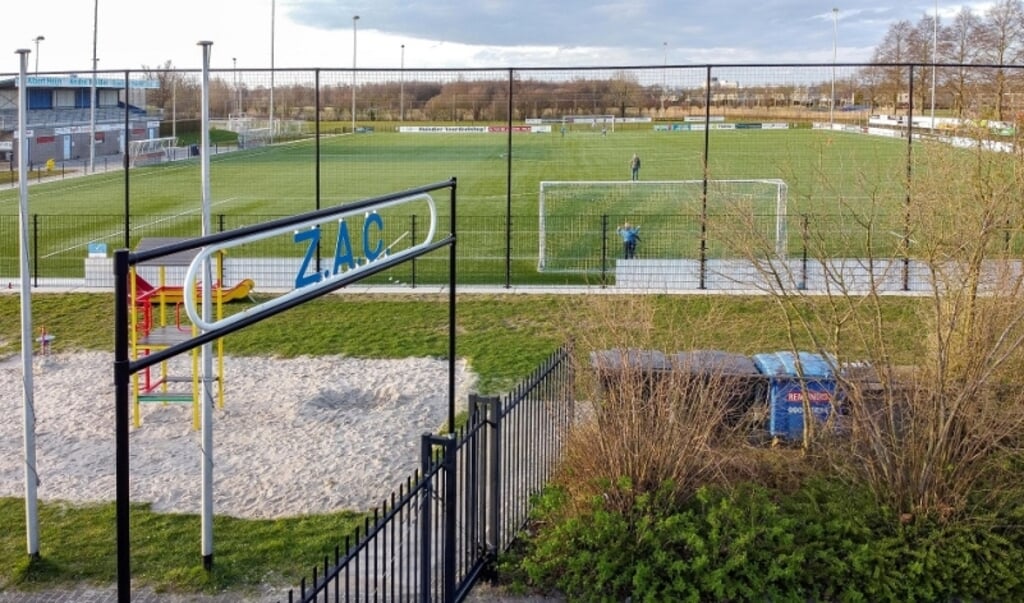 Het sportpark van ZAC tijdens de gedeeltelijke lockdown dit voorjaar.