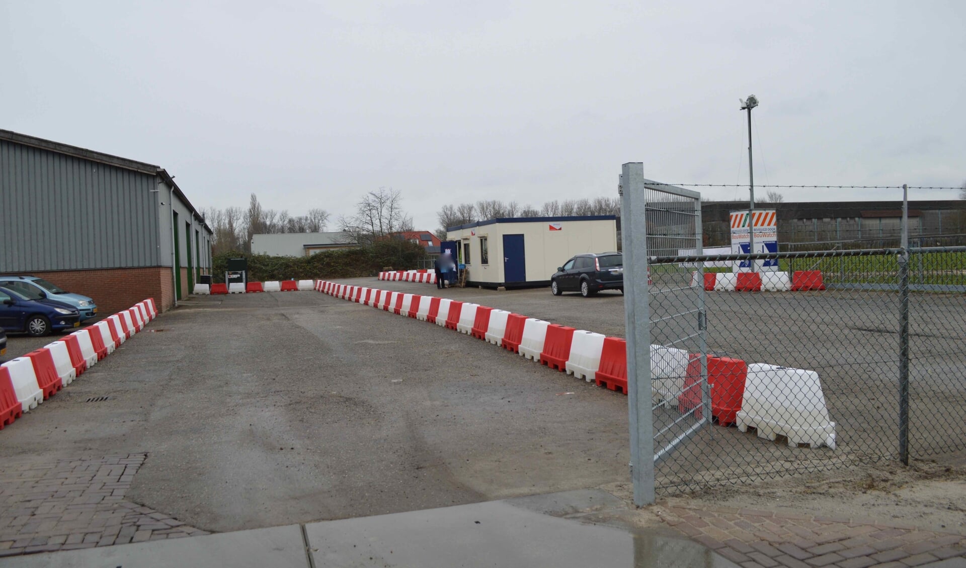 GGD-coronateststraat aan de Nijverheidsweg in Dronten.