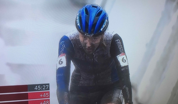 De finish van Manon Bakker.