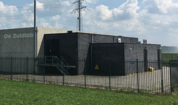 Het onderstation bij Zeewolde.