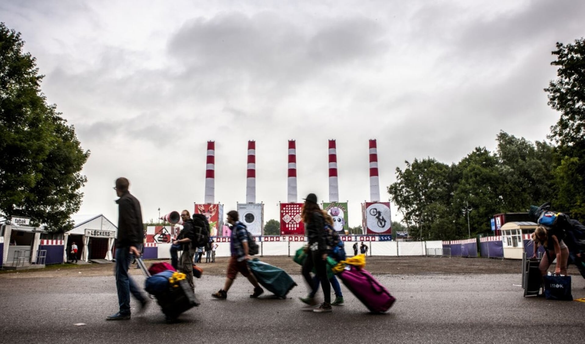  Kampeerders bij Lowlands.