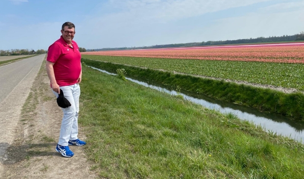 <p>Radiojournalist Andy Houtkamp in Dronten.</p>