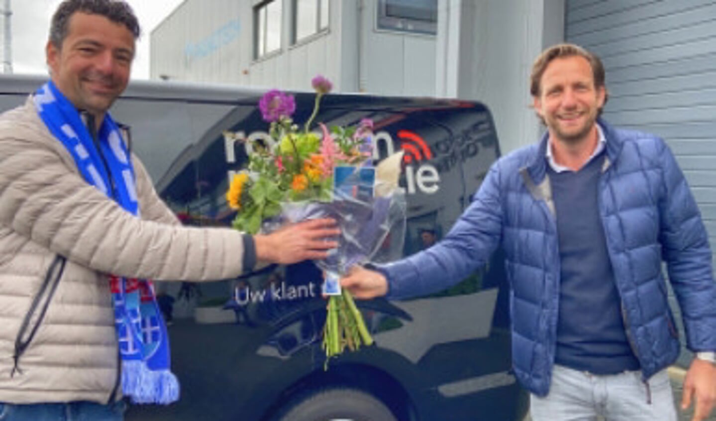  Rechts Edwin Peterman (vorige maand 'in actie' met de PEC Zwolle Truck)