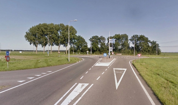 <p>De kruising Dronterweg - Biddingringweg</p>
