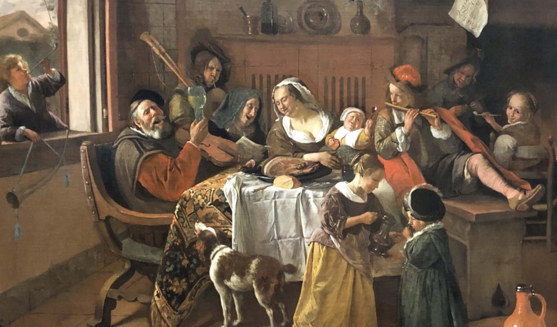  Het vrolijke huisgezin - Jan Havicksz Steen (1668)