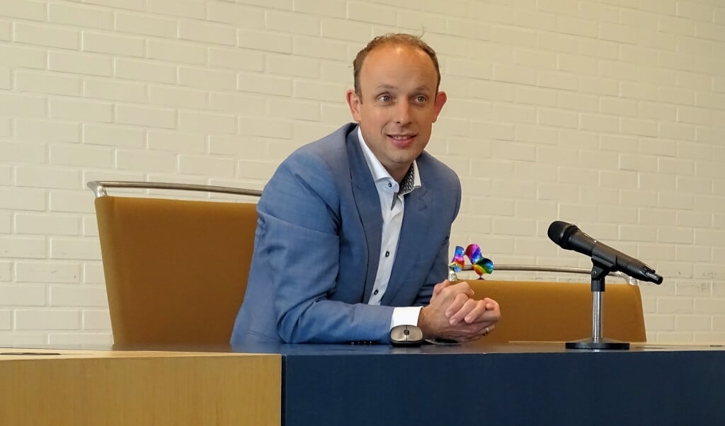  Wethouder Egge Jan de Jonge tijdens zijn presentatie
