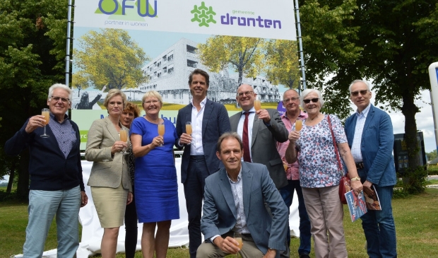 Onthulling van het bouwbord in juli 2019.