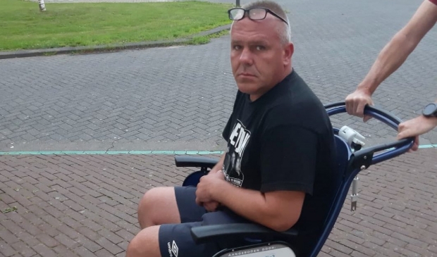 Marcin in het ziekenhuis in Lelystad.