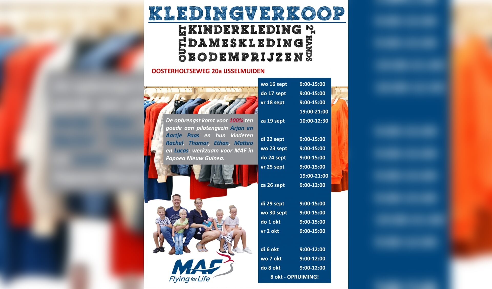 Giet Wat mensen betreft systematisch Maf-kledingverkoop gaat door - Al het nieuws uit Kampen, IJsselmuiden e.o.