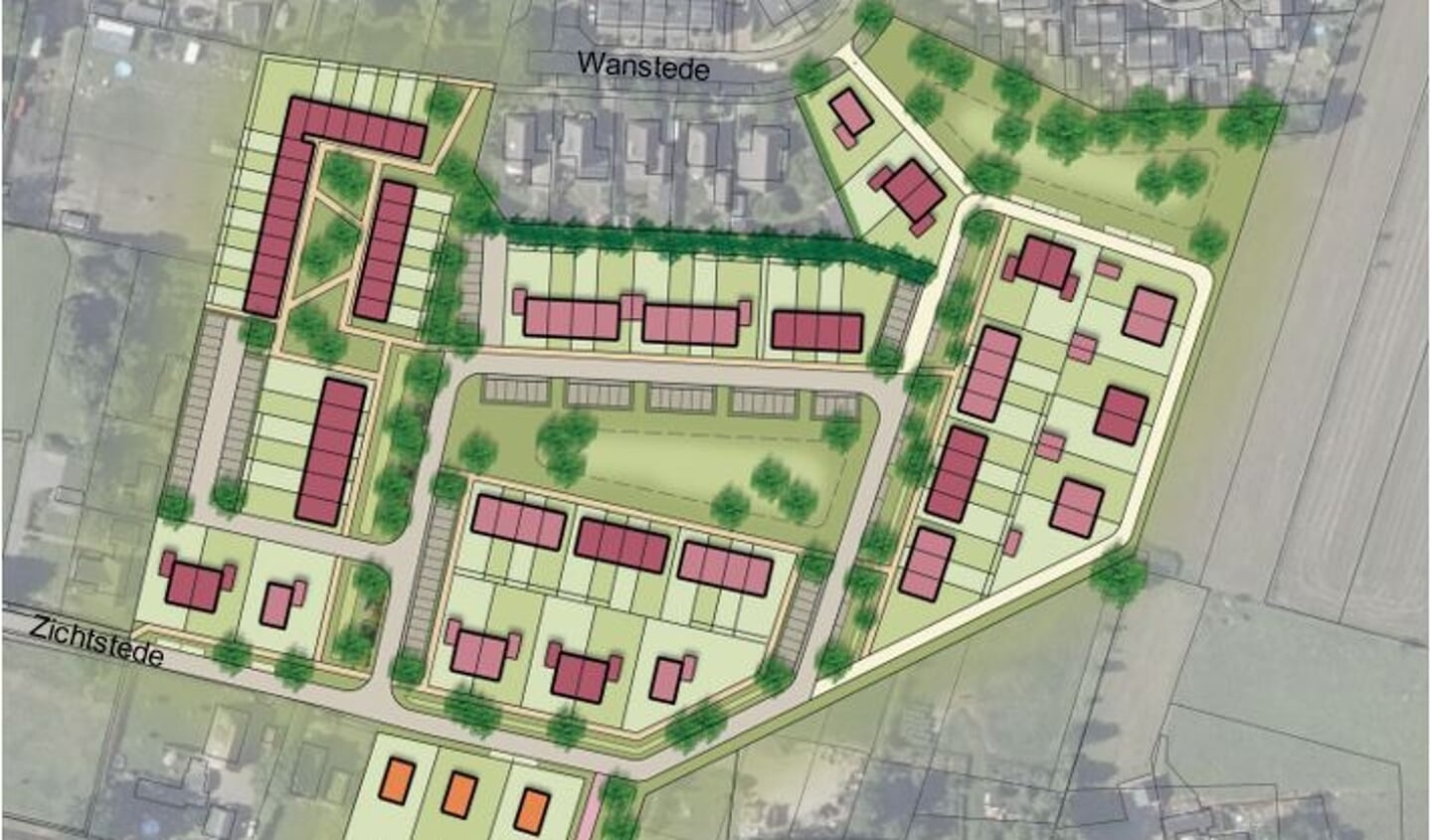 Stedenbouwkundig plan Oosterhof-Zuid in Vaassen (bron: Nikkels Projecten B.V. uit Twello)