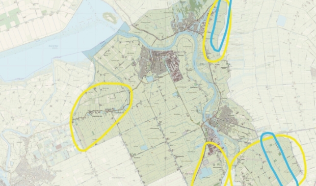 <p>Blauw = windmolens, geel = zonnepanelen</p>