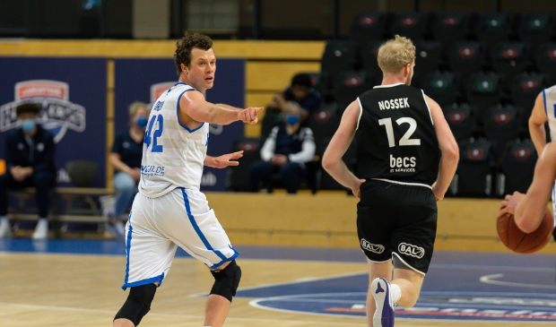 <p>Noah Dahlman was met 20 punten wederom de best scorende speler voor Landstede.</p>