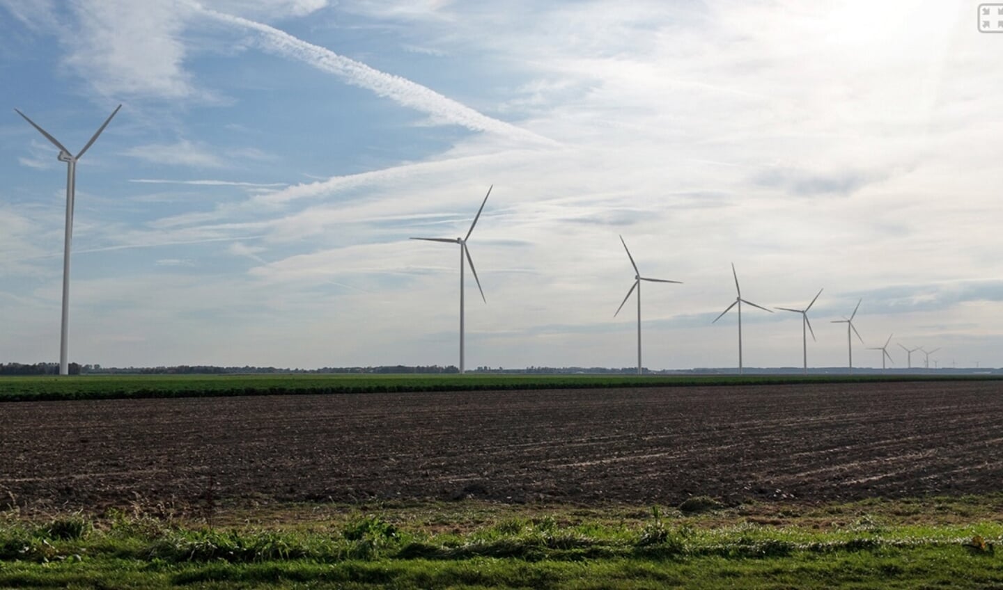 Windmolens aan de Kokkelweg.