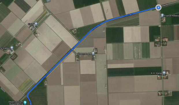 Swifterringweg tussen de Overijsselseweg en de Vuursteenweg.