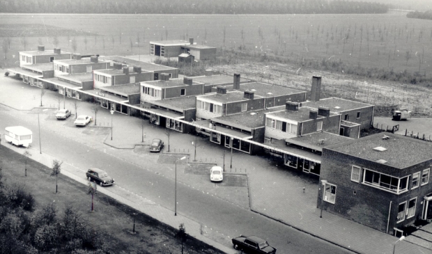 Het winkelcentrum in Biddinghuizen.