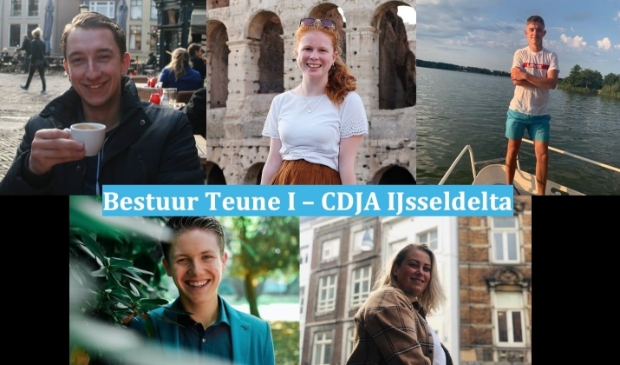 De nieuwe bestuursleden van CDJA IJsseldelta