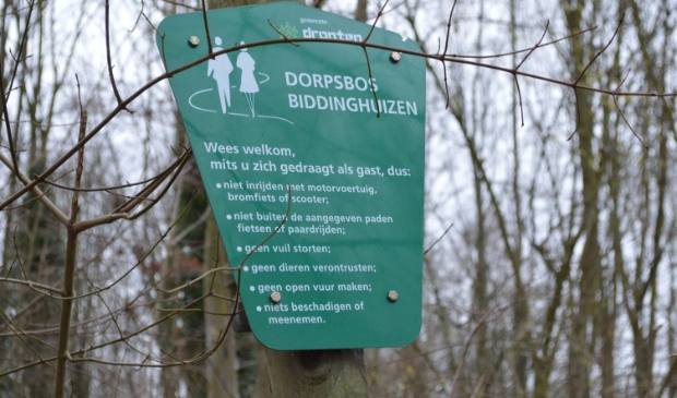 Dorpsbos Biddinghuizen.