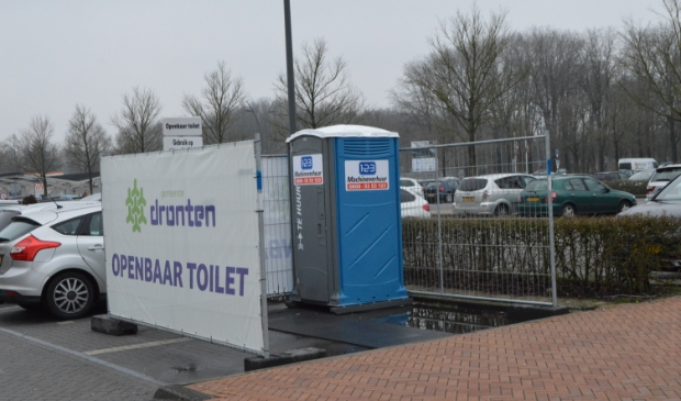 Het openbaar toilet van winkelcentrum Suydersee uit de tijd van de lockdown is weggehaald.