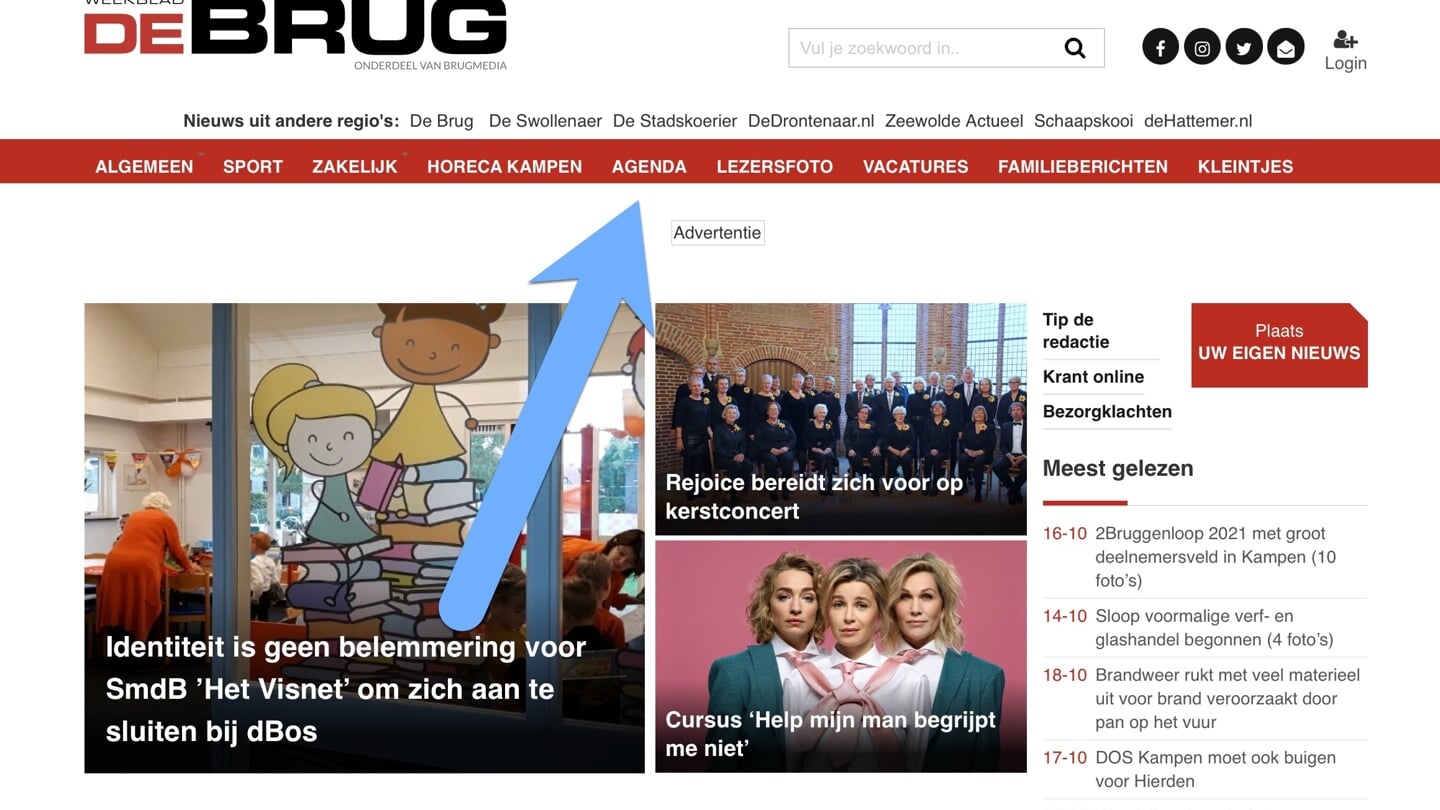 Kijk ook in de agenda op onze website.