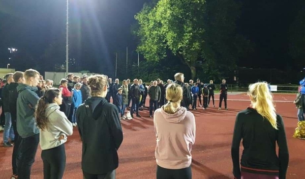 Afscheid op de atletiekbaan.