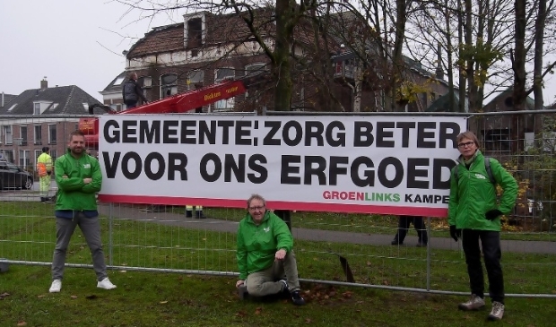 Vlnr Edwin Burgman (raadslid), Eric Oude Engberin (commissielid R.O.) , Nieke Jansen (fractievoorzitter).