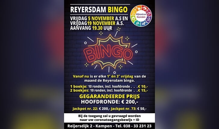 Flyer Reyersdam BINGO