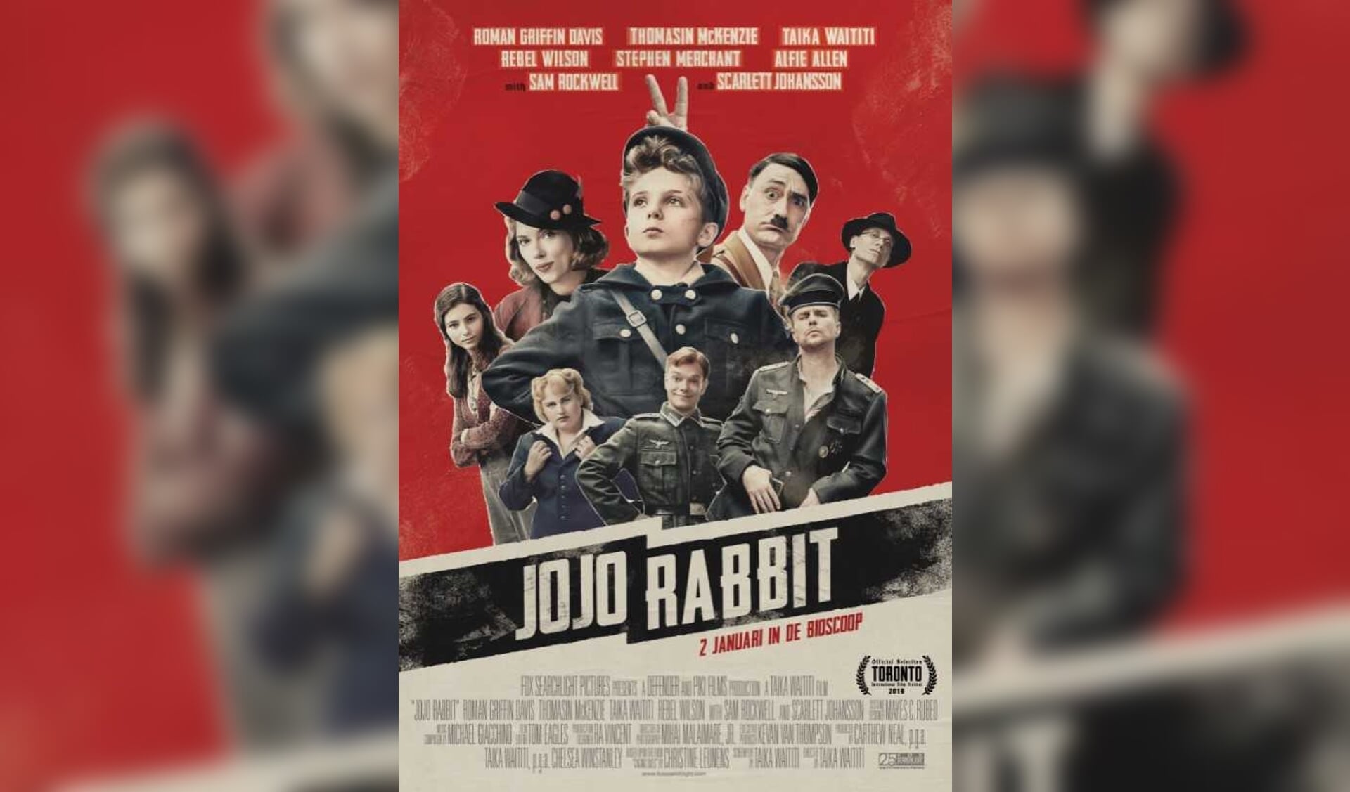 Op 23 november vertoont Filmhuis Steenwijk Jojo Rabbit