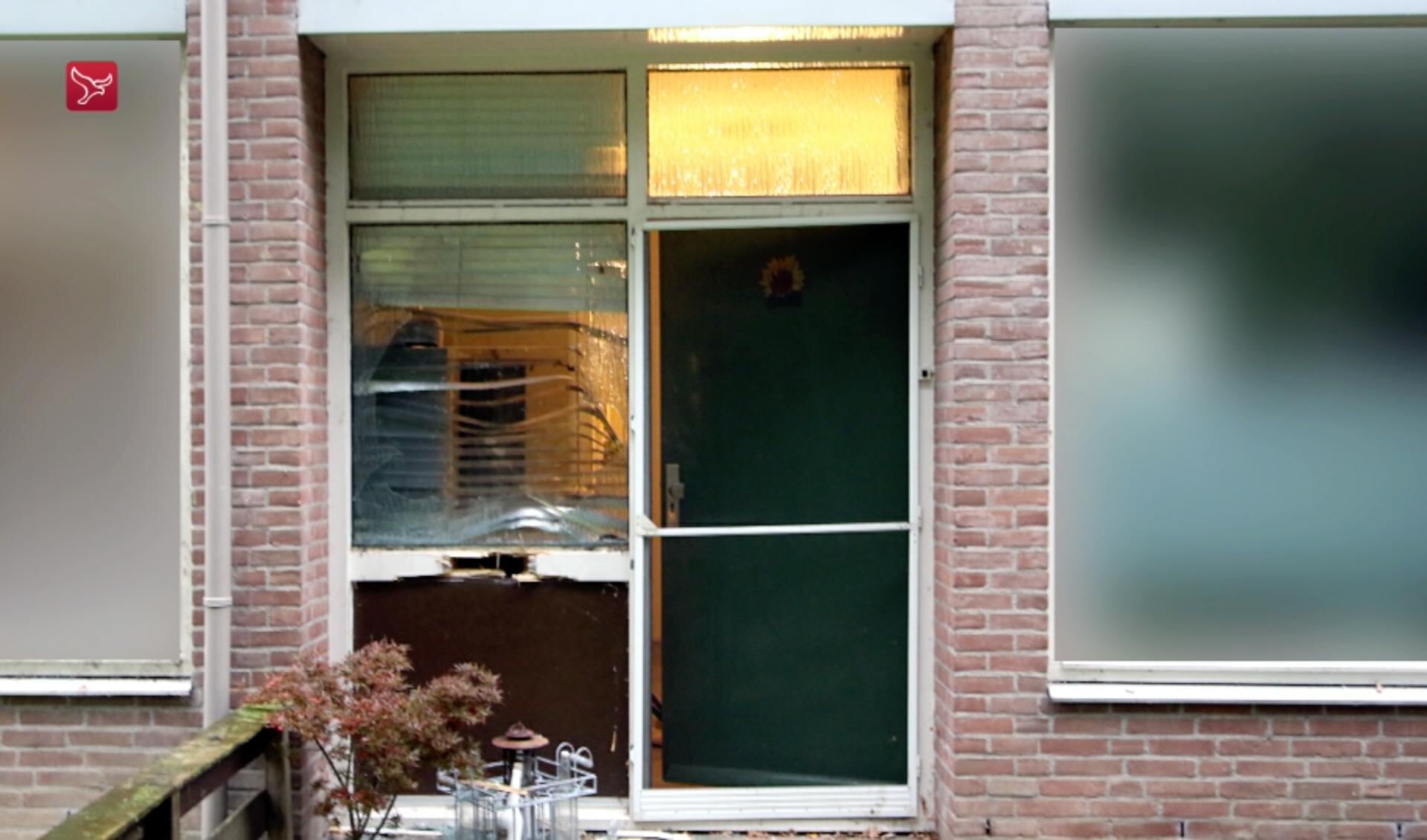 De voordeur van de woning aan De Oeverloper in Dronten.