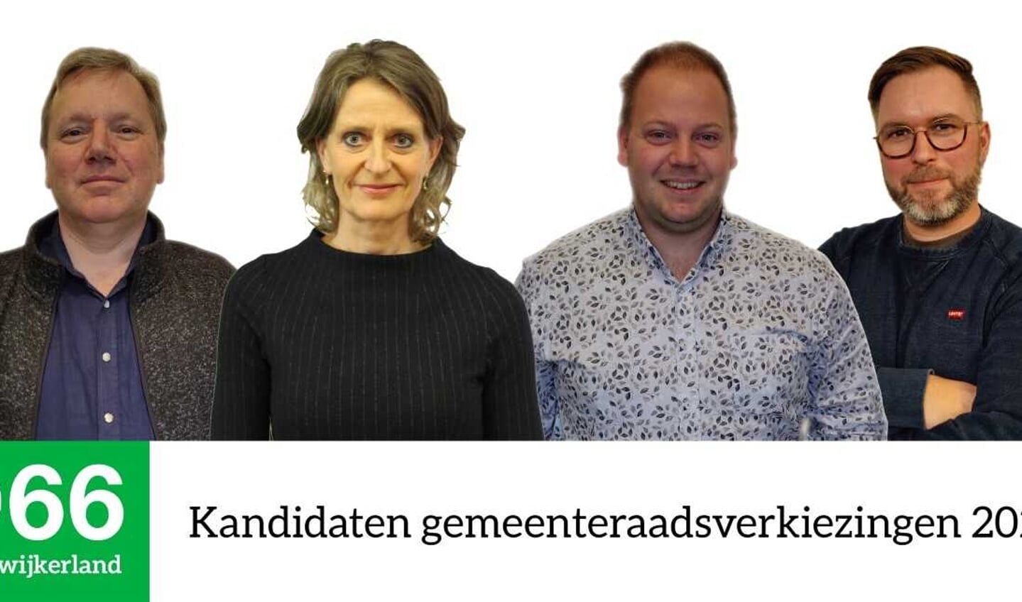 De kandidaten van D66 voor de gemeenteraadsverkiezingen van 2022