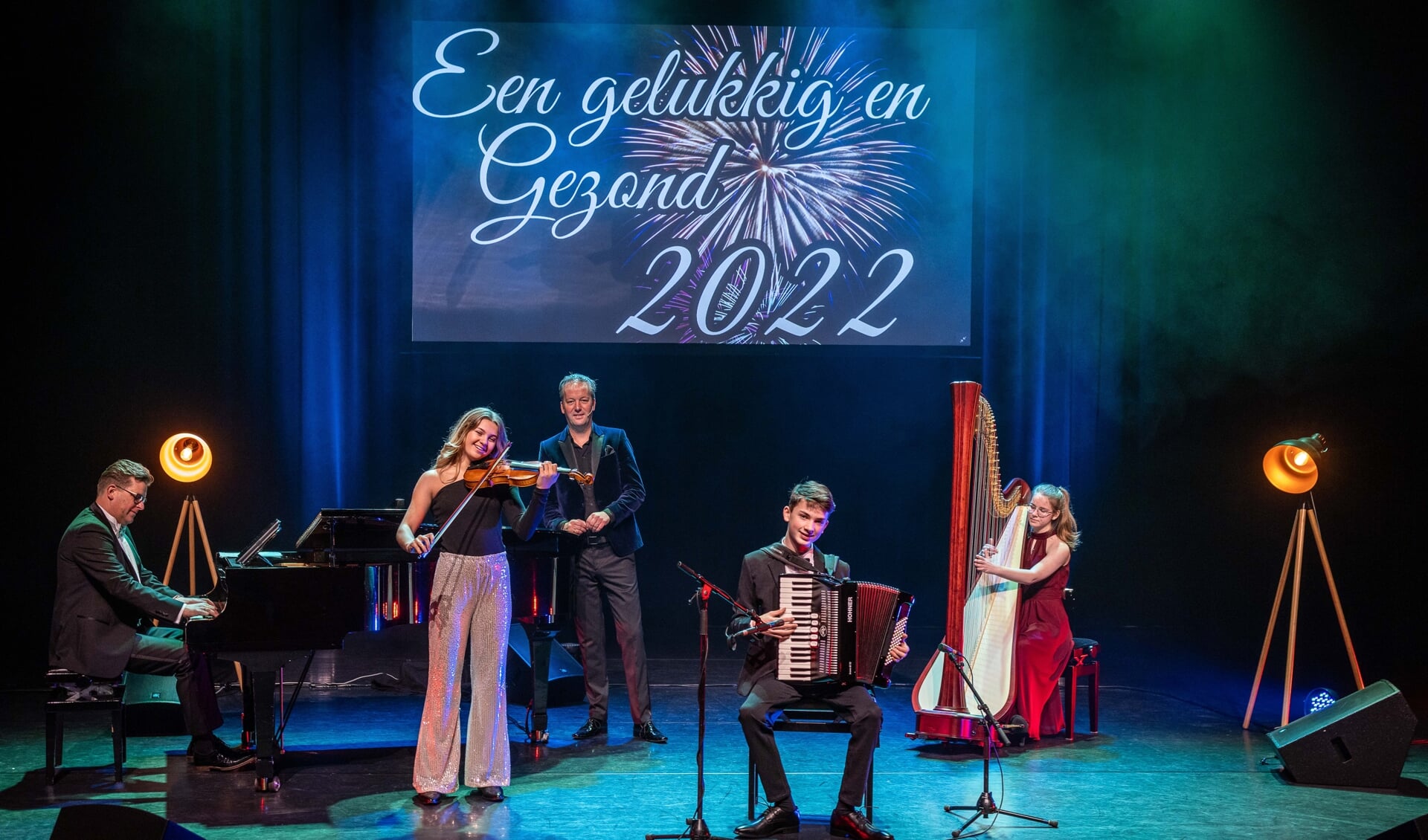Opnames Mieuwjaarsconcert in De Meenthe. Ook dit jaar, dankzij corona, zonder publiek