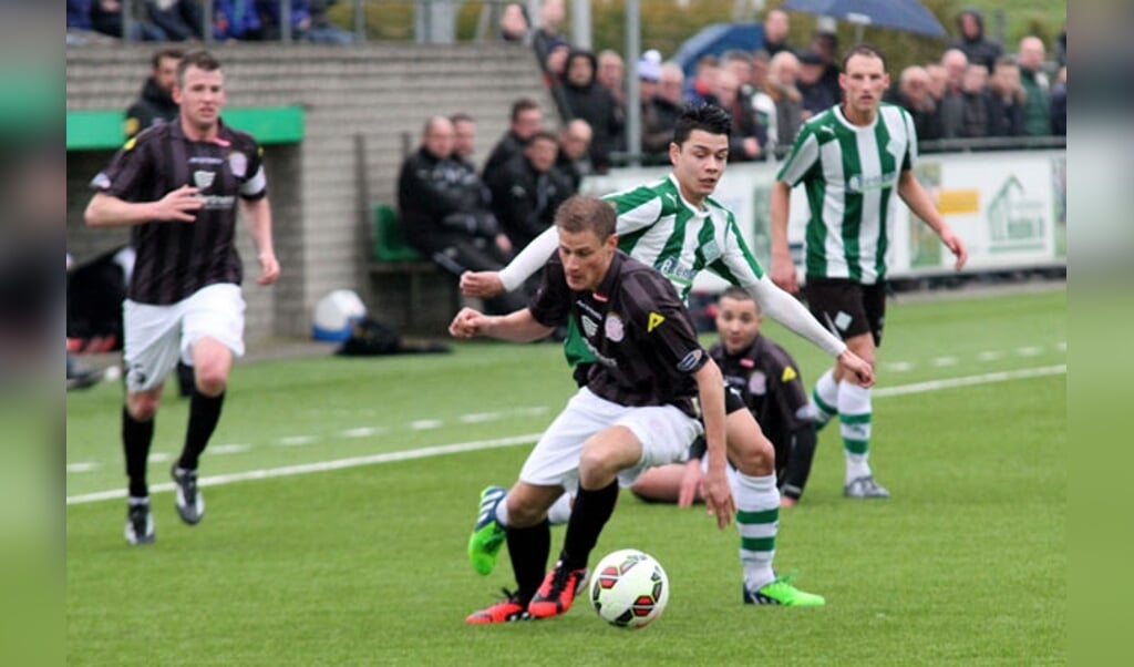 Duinkerken op 28 maart 2015 in de wedstrijd tegen IJsselmeervogels. 