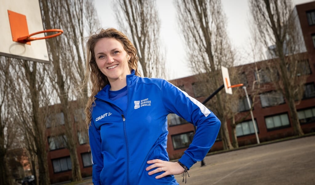 Sharon de Witte van SportService Zwolle is de buurtsportcoach van het jaar 2020.