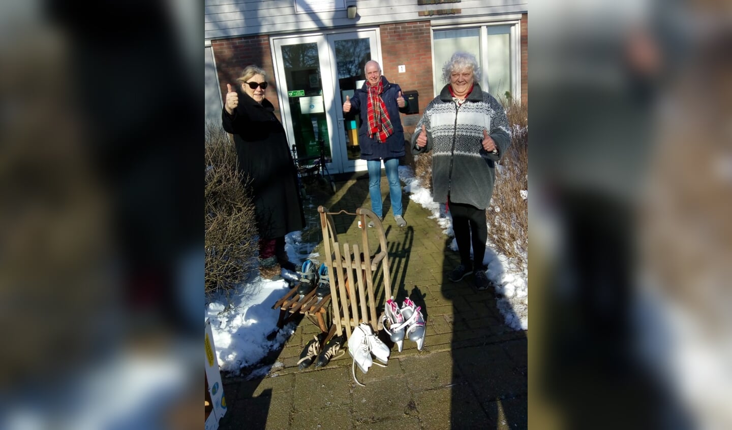 Janny van den Bos (De Kans) met Gerard Lodders en Roelie van der Wal- de Boer van It’s.