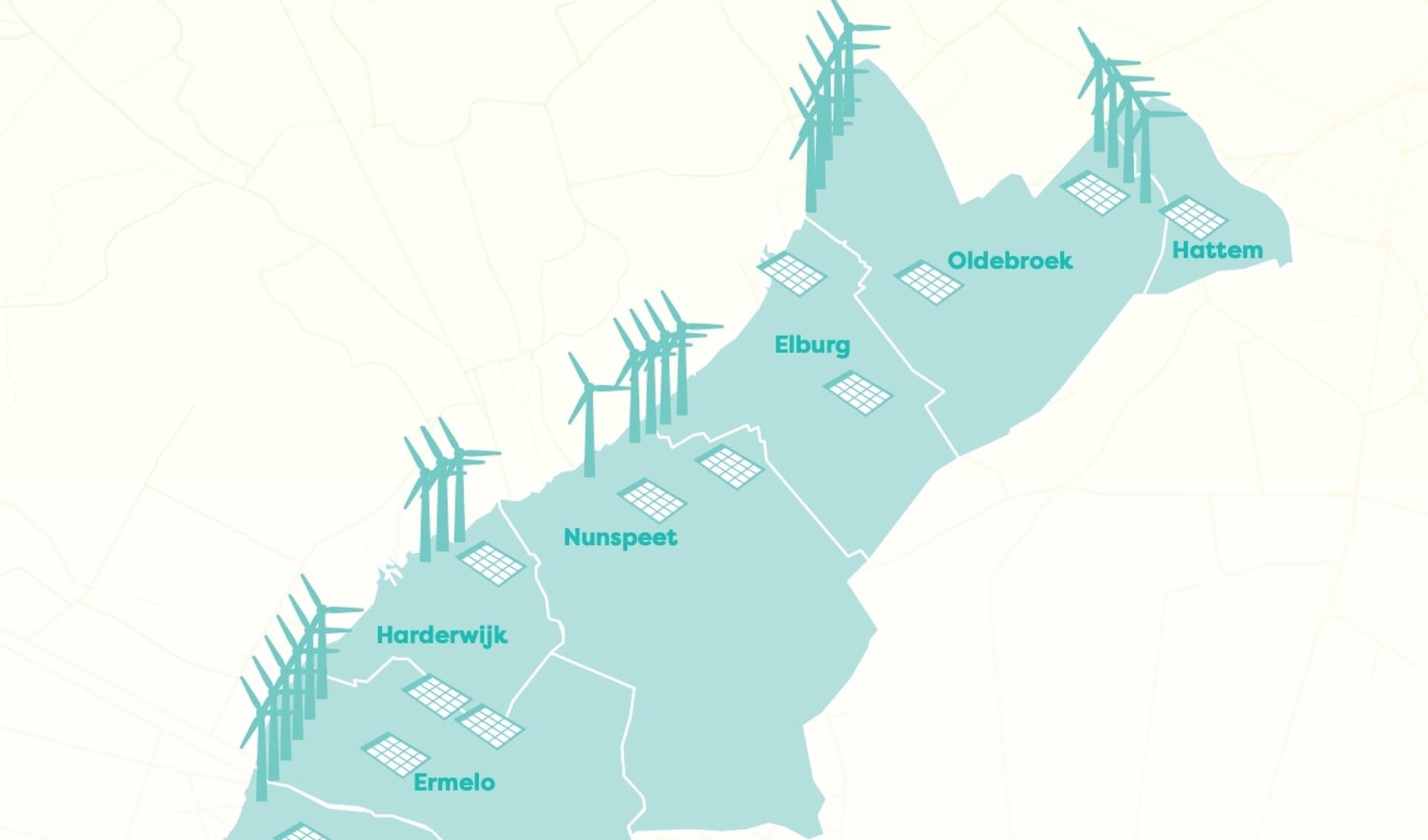 Het windmolenplan voor de Noord-Veluwe.