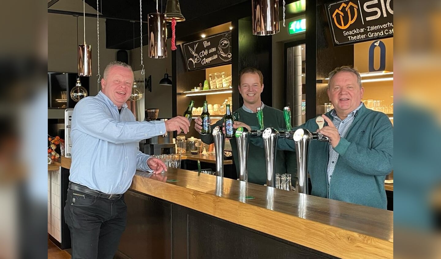 V.l.n.r.: Ronald van Uden (ICZ), Floyd Bolland (Heineken) en Cees de Jong (ICZ).