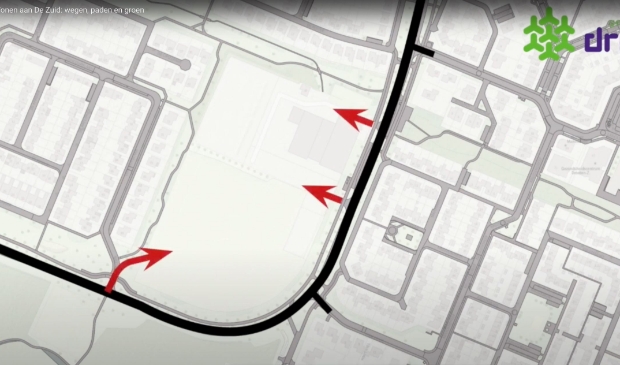 De gemeente presenteerde eerder een plan met de mogelijke wegen naar de nieuwe woonwijk.