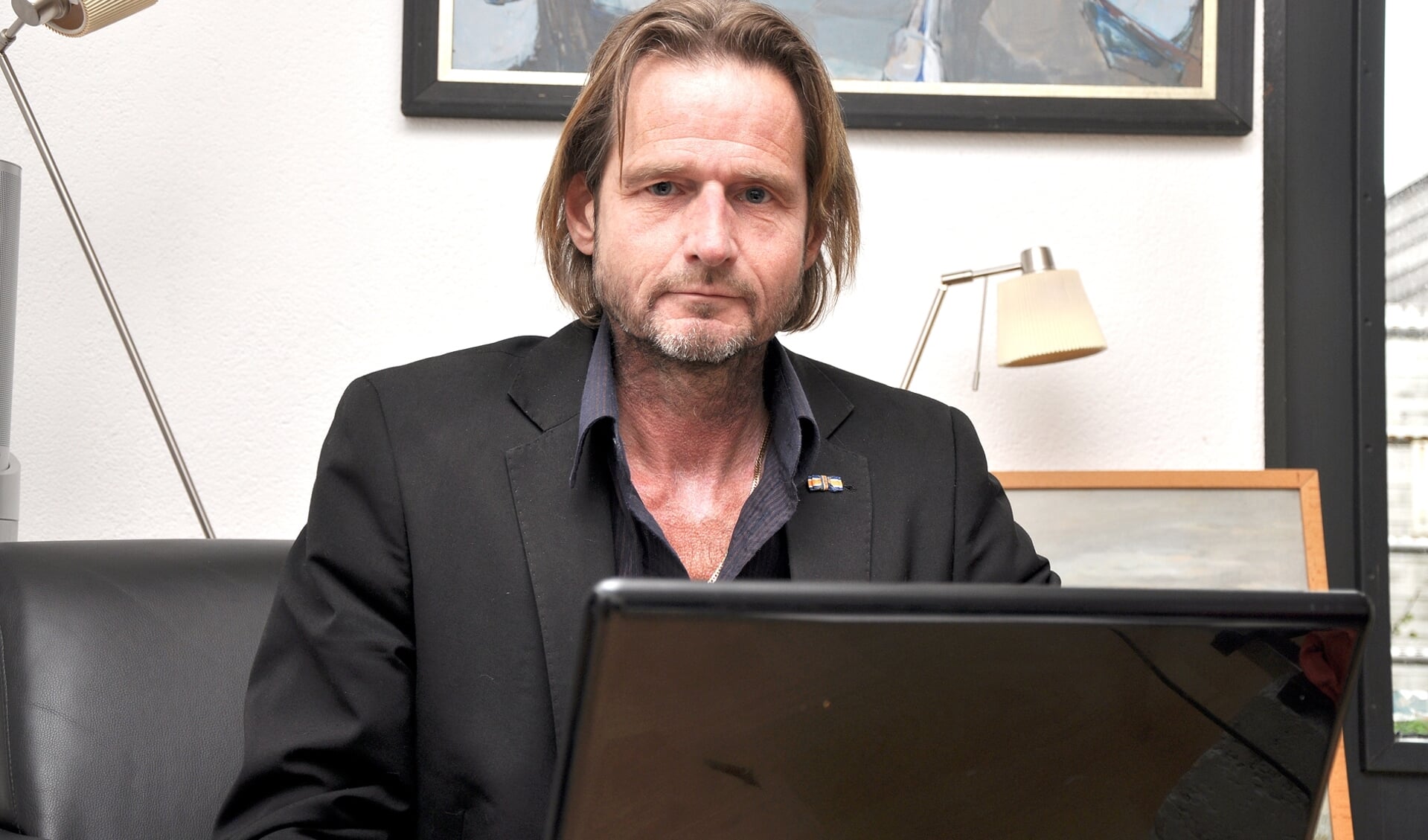 Sander van Betten bij zijn afscheid als columnist in 2012.
