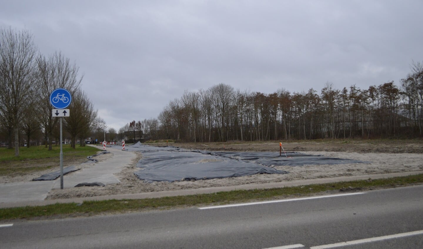De toekomstige aansluiting van de Bloemenzoom op de Biddingweg.