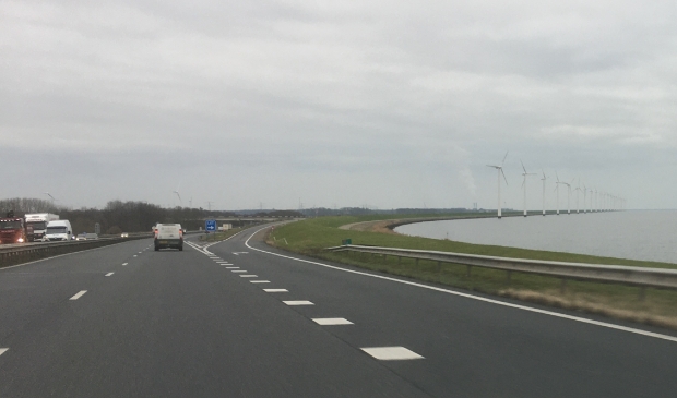 De afslag Swifterbant op de Ketelbrug.